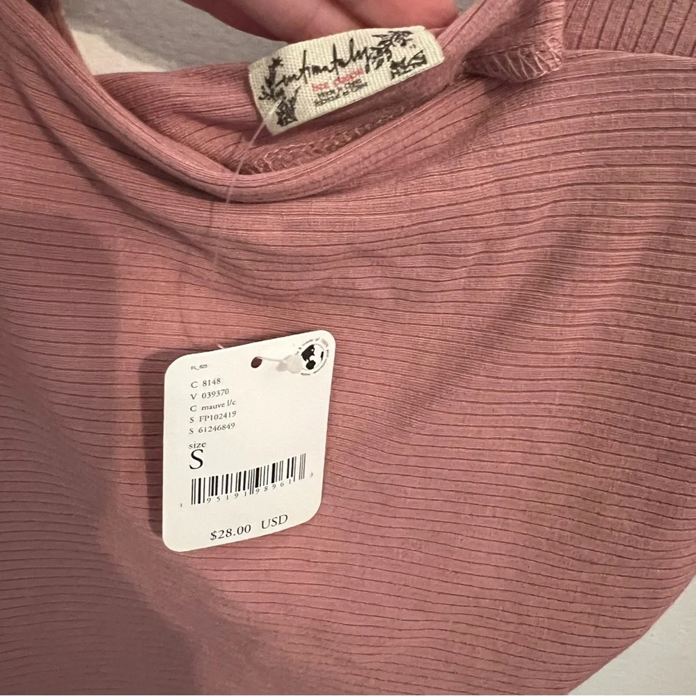 Free people crop tank small blush